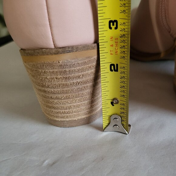 NWT POWDER PINK KNEE HIGH WESTERN COWBOY BOOTS SZ 8.5 - Picture 7 of 9